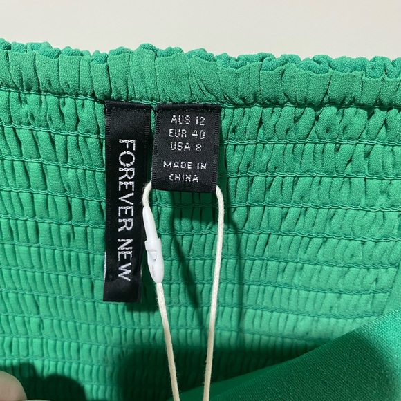 NWT Forever New | Green Kamilla A-Line Gathered Mini - Picture 11 of 12